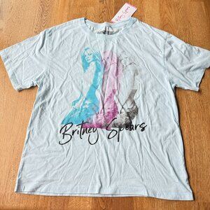 Britney Spears Blue T-Shirt 2024 Official Merchandise Size Small NWT